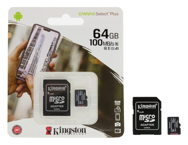 Kingston memory card MicroSDXC 64GB 1000 MB/s Class 10